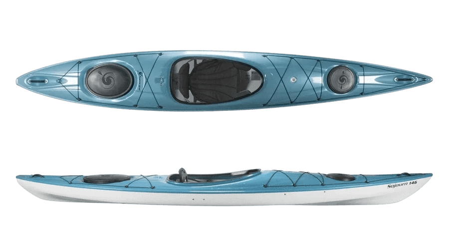 Hurricane Sojourn 146 Touring Kayak with Rudder, Touring Kayak, Hurricane, Slate, , at Festive Water Paddlesports