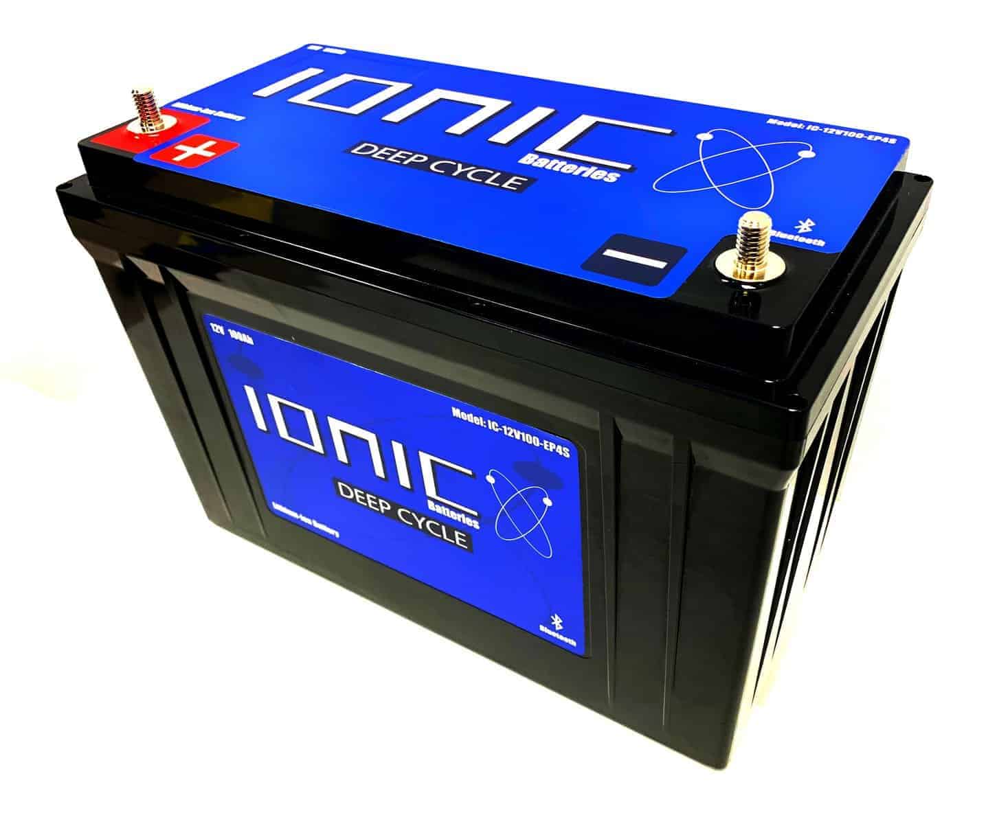 Ionic Lithium 12V 100Ah LiFePO4 Deep Cycle Battery + Bluetooth, Battery, Ionic Lithium, , , at Festive Water Paddlesports