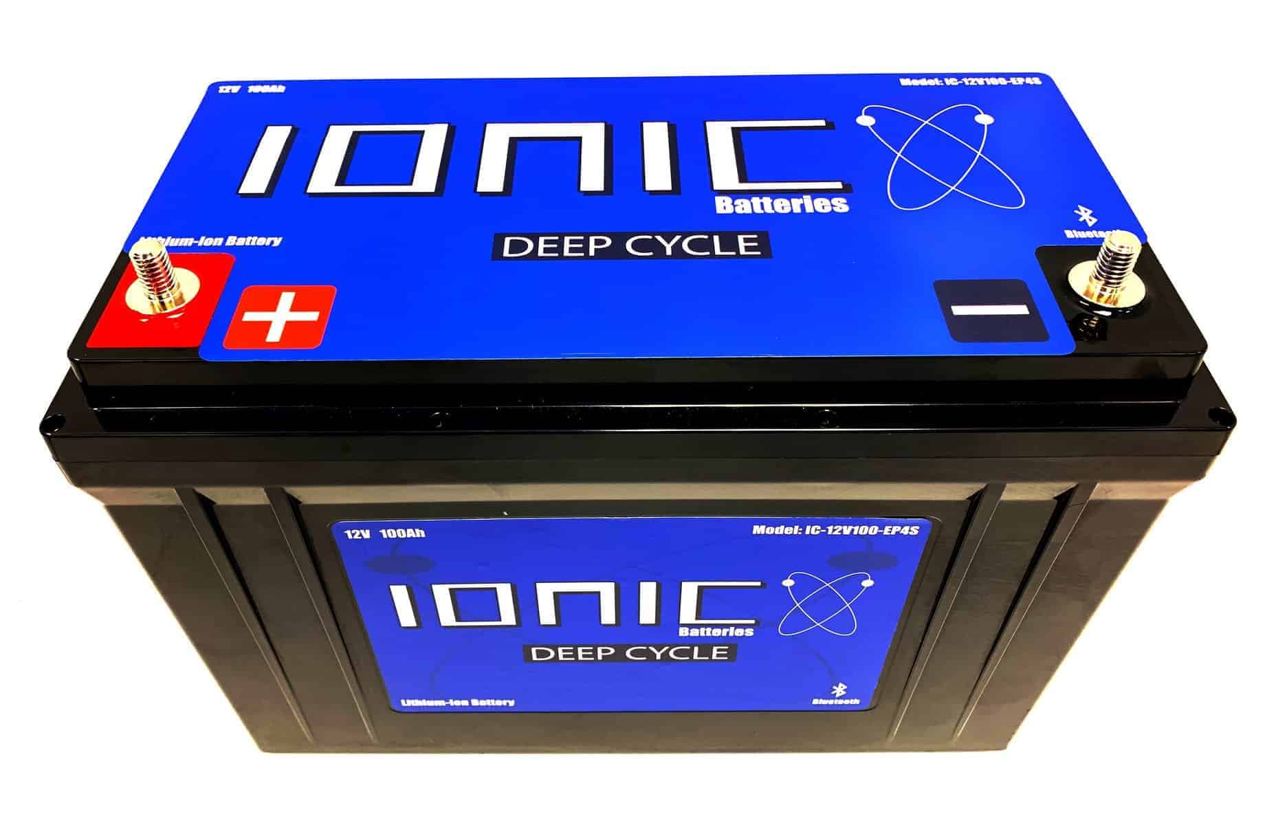 Ionic Lithium 12V 100Ah LiFePO4 Deep Cycle Battery + Bluetooth, Battery, Ionic Lithium, , , at Festive Water Paddlesports