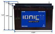 Ionic Lithium 12V 100Ah LiFePO4 Deep Cycle Battery + Bluetooth, Battery, Ionic Lithium, , , at Festive Water Paddlesports