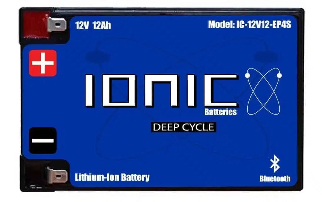 Ionic Lithium 12V 12Ah Lithium Battery with Bluetooth, Battery, Ionic Lithium, at Festive Water Paddlesports