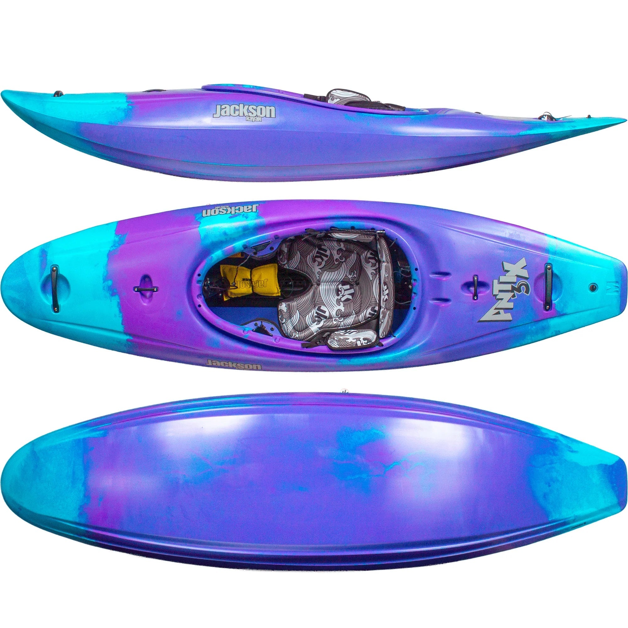 Jackson Kayaks Antix 3.0 Whitewater Kayak, Whitewater Kayak, Jackson Kayak, Smashberry Small at Festive Water Paddlesports