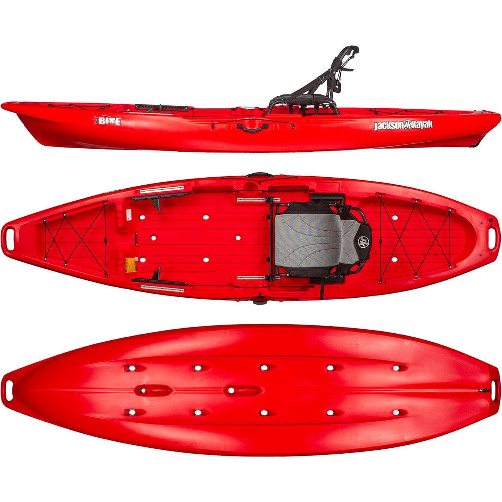 Jackson Kayaks Bite Rec Kayak, Recreational Kayak, Jackson Kayak, Red, , at Festive Water Paddlesports