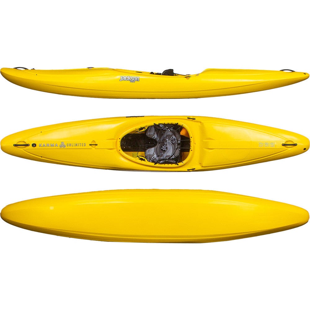 Jackson Kayaks Karma Unlimited Whitewater Kayak, Whitewater Kayak, Jackson Kayak, Yellow, , at Festive Water Paddlesports