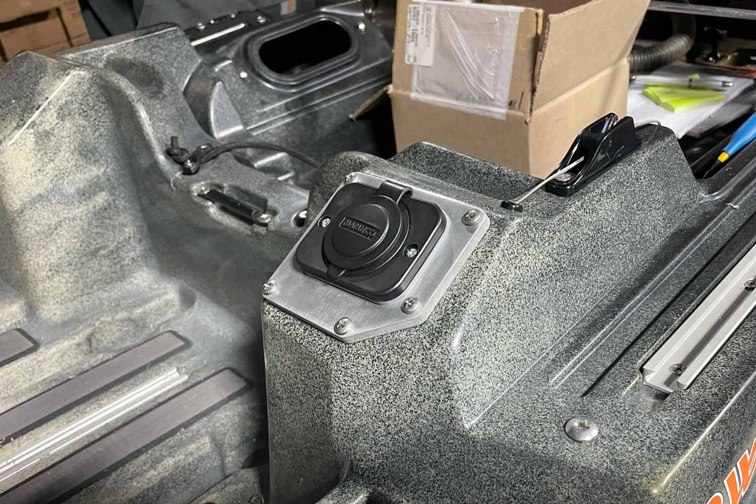 Ketch Electrical Accessories Mounting Plate for Bonafide PWR 129, Kayak Rigging, Ketch Products, , , at Festive Water Paddlesports