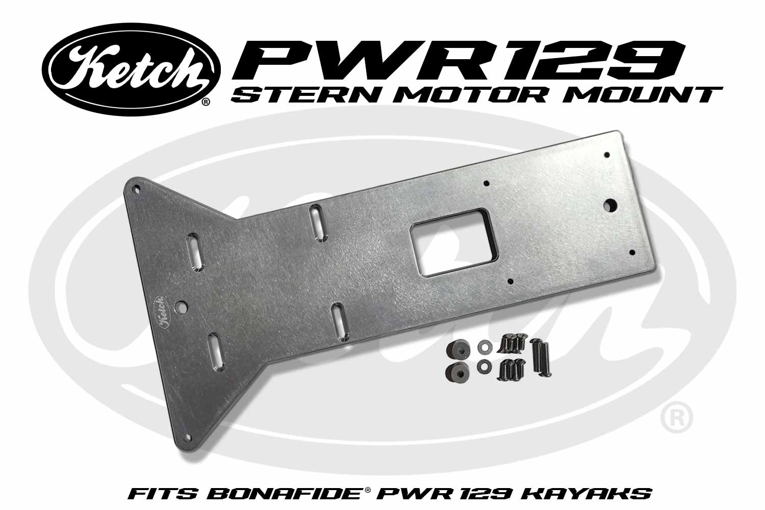 Ketch PWR 129 Kayak Stern Electric Motor Mount, 149.99, Ketch Products, at Festive Water Paddlesports