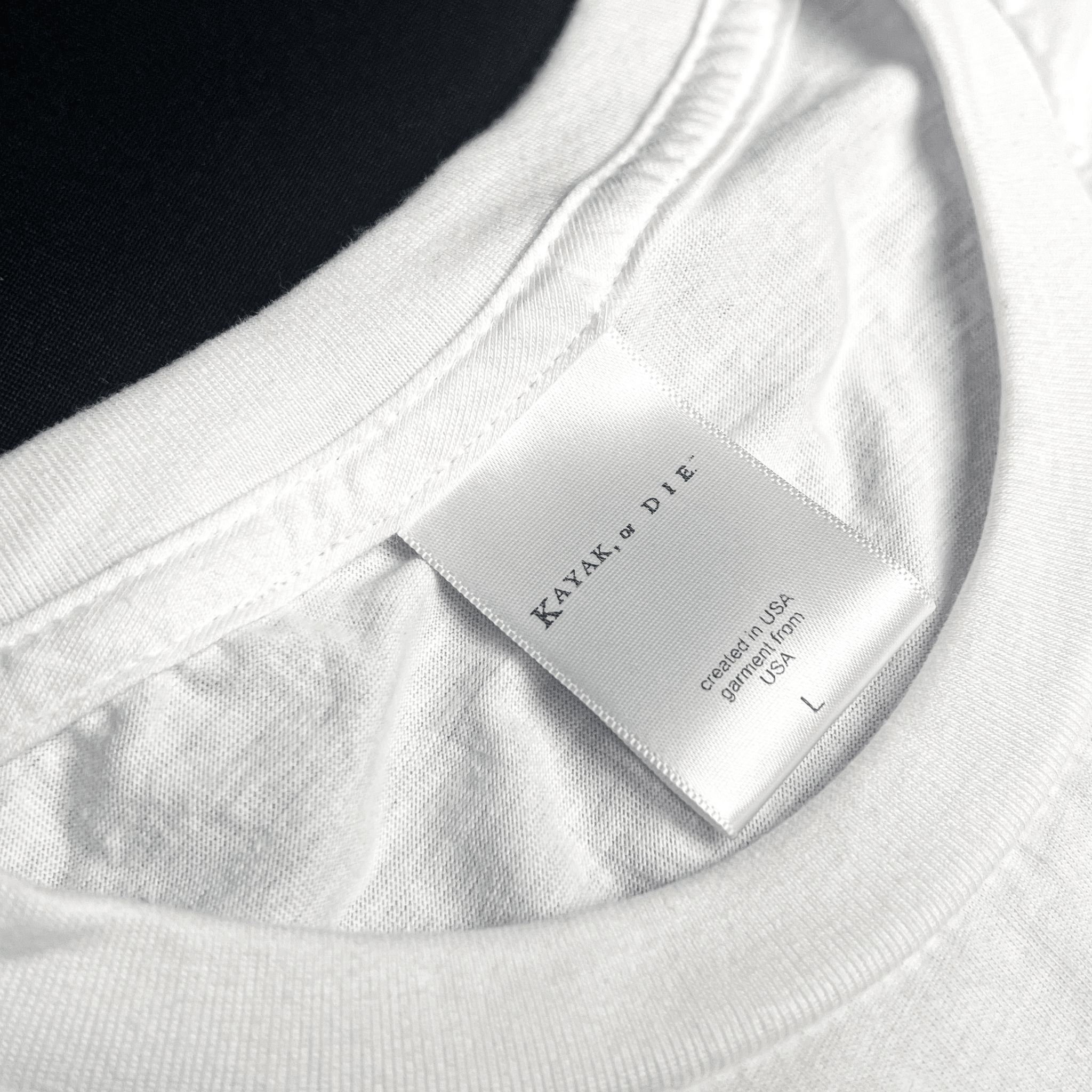 K,orD. CHEST LOGO TEE, tshirts, Kayak, or Die™, military green s at Festive Water Paddlesports