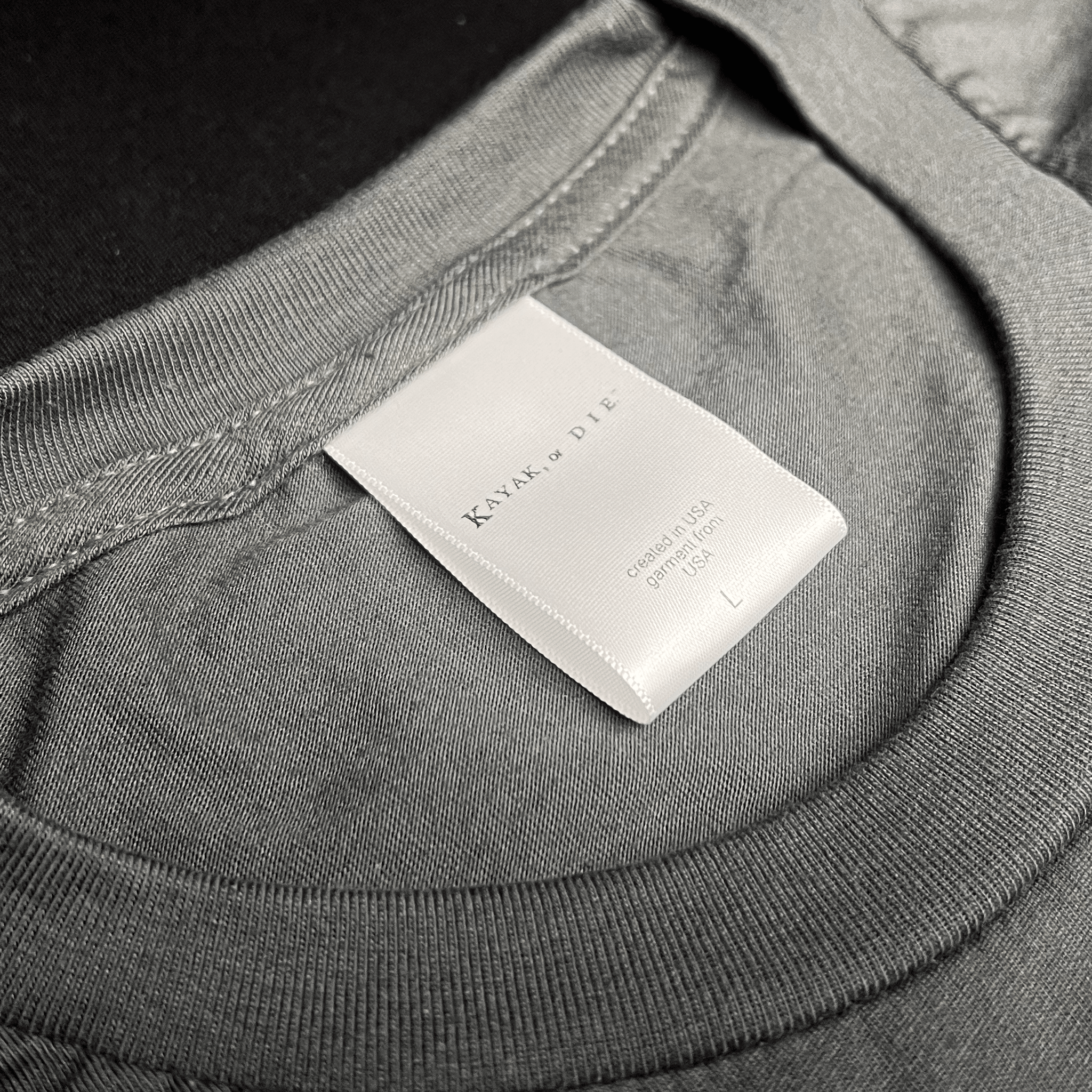 K,orD. CHEST LOGO TEE, tshirts, Kayak, or Die™, military green s at Festive Water Paddlesports