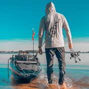 K,orD. LONG SLEEVE PERFORMANCE HOODIE, Hoodie, Kayak, or Die™, S at Festive Water Paddlesports
