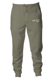 K,orD. MIDWEIGHT FLEECE JOGGERS, pants, Kayak, or Die™, Army xs at Festive Water Paddlesports