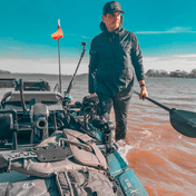 K,orD. PULLOVER HOODED WINDBREAKER, Hoodie, Kayak, or Die™, Black Camo S at Festive Water Paddlesports