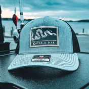 K,orD. RICHARDSON 112, Hats, Kayak, or Die™, Heather Grey/Black Richardson 112FP at Festive Water Paddlesports
