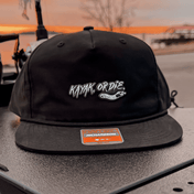 K,orD. ROPE HAT 26, Hats, Kayak, or Die™, Black at Festive Water Paddlesports
