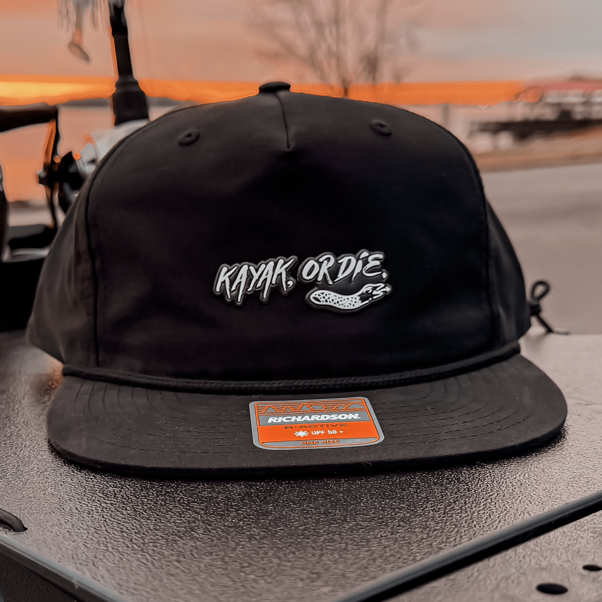 K,orD. ROPE HAT 26, Hats, Kayak, or Die™, Black at Festive Water Paddlesports