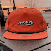 K,orD. ROPE HAT 26, Hats, Kayak, or Die™, Dark Orange at Festive Water Paddlesports