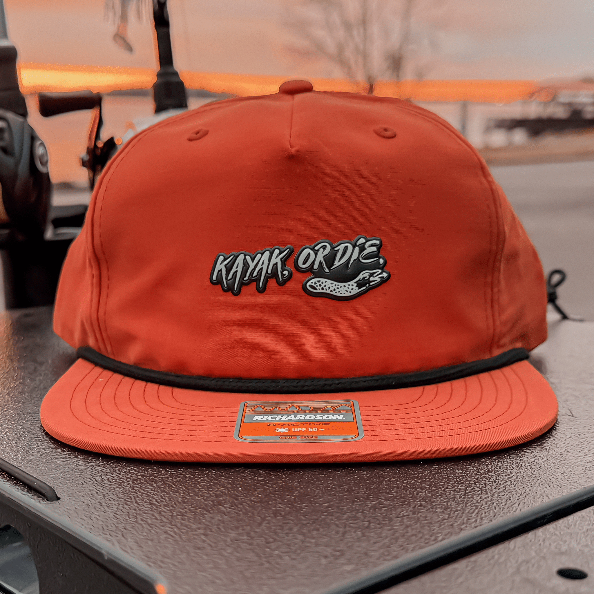 K,orD. ROPE HAT 26, Hats, Kayak, or Die™, Dark Orange at Festive Water Paddlesports