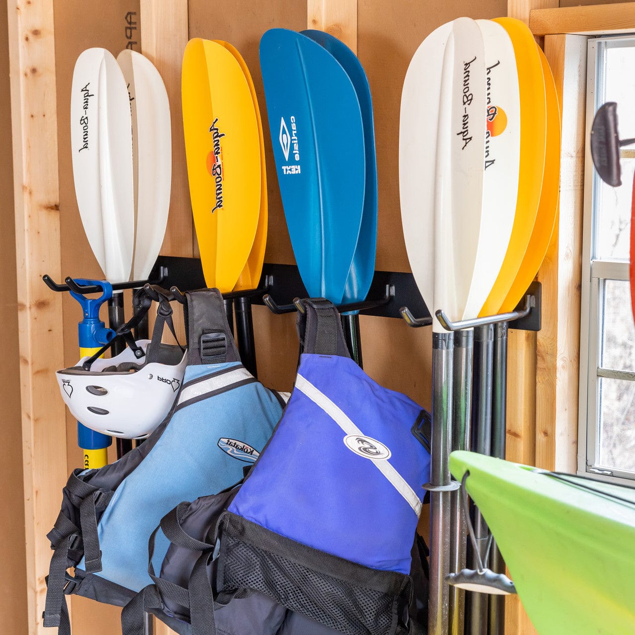 Laurel Lake Paddle Storage Rack | Holds 16 Paddles, Wall Mounted, StoreYourBoard, , , at Festive Water Paddlesports
