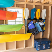 Laurel Lake Paddle Storage Rack | Holds 16 Paddles, Wall Mounted, StoreYourBoard, , , at Festive Water Paddlesports