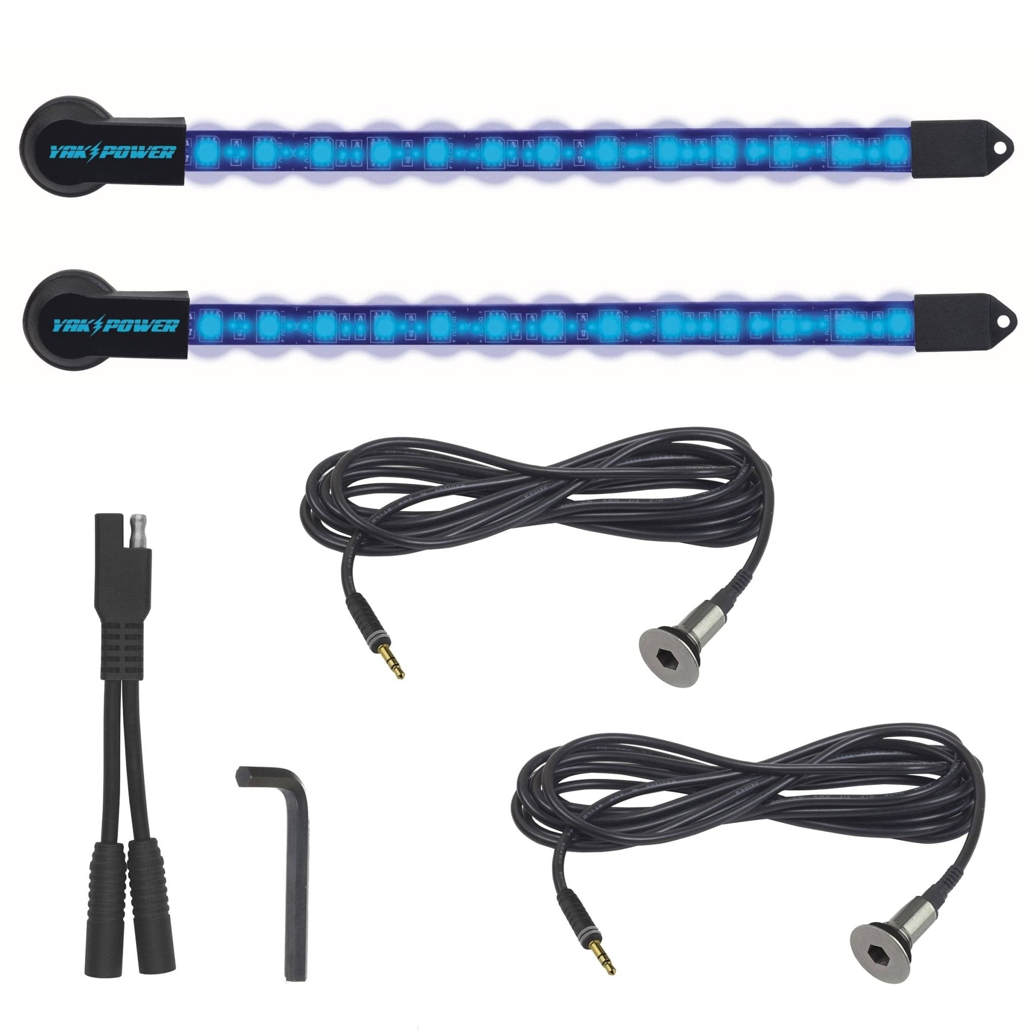LED Light Kit (2pc), Electronics, Yak Power, Green, 20", at Festive Water Paddlesports