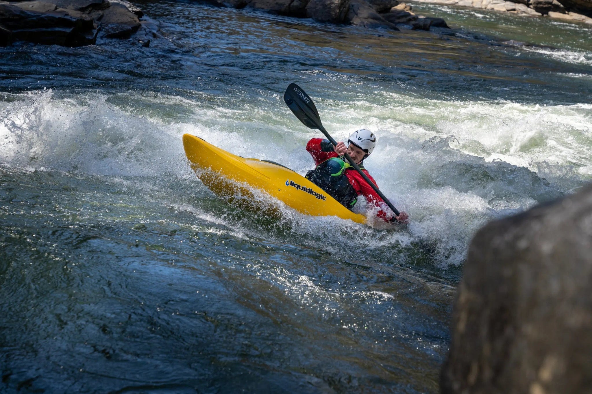 Liquidlogic Sweet Ride Whitewater Kayak, Whitewater Kayak, Liquidlogic, Gold, , at Festive Water Paddlesports