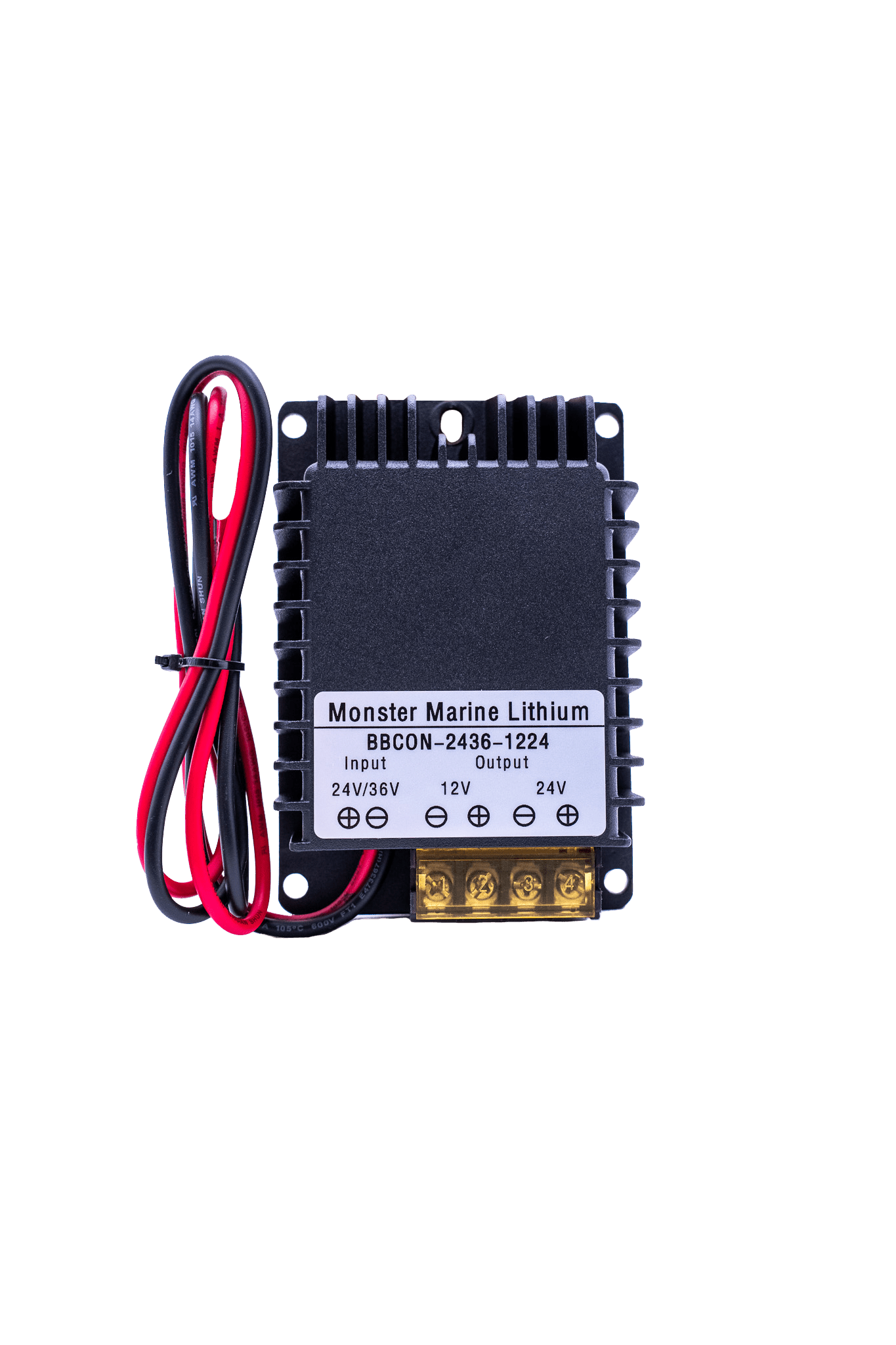 Live sonar 24v/36v- to 12/24v converter “The Bandit”, Accessories, Monster Marine Lithium, at Festive Water Paddlesports