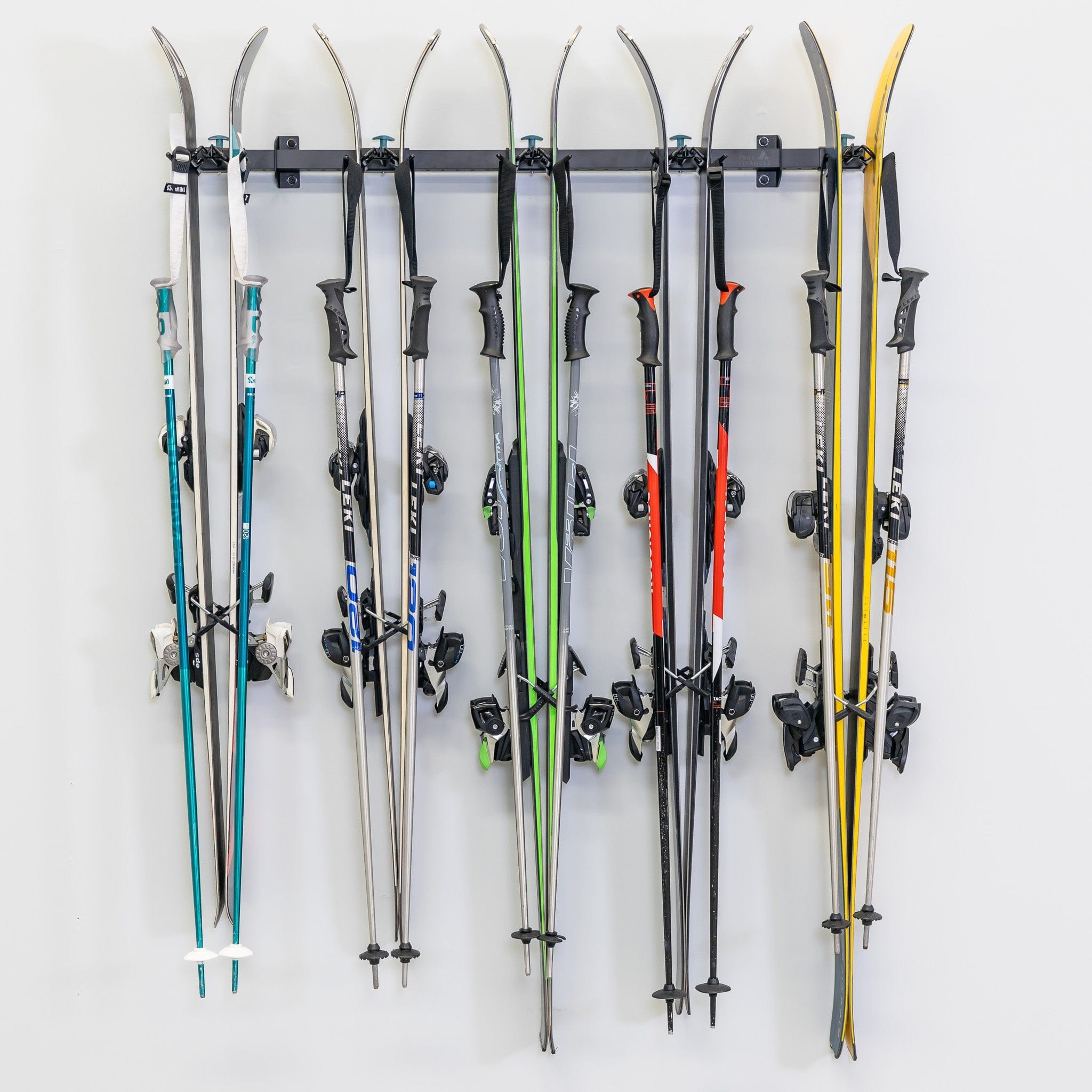 Lone Peak Ski Rack | Adjustable Wall Storage System | Holds 5 Pairs of Skis, Wall Mounted, StoreYourBoard, , , at Festive Water Paddlesports