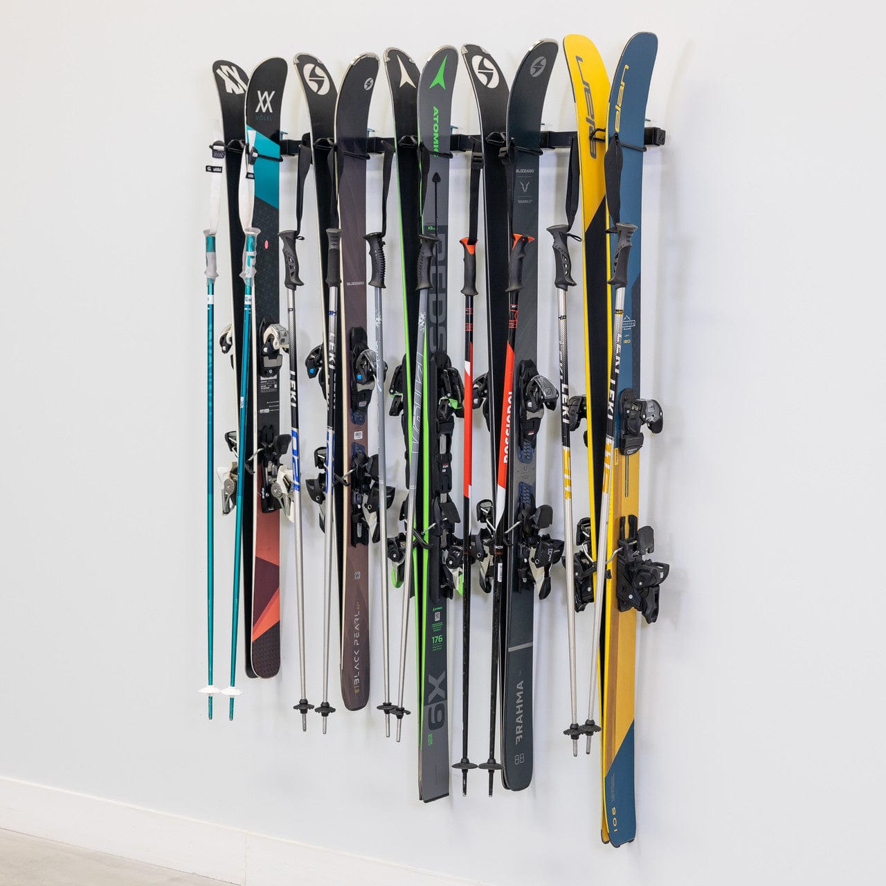 Lone Peak Ski Rack | Adjustable Wall Storage System | Holds 5 Pairs of Skis, Wall Mounted, StoreYourBoard, , , at Festive Water Paddlesports
