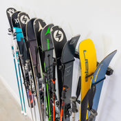 Lone Peak Ski Rack | Adjustable Wall Storage System | Holds 5 Pairs of Skis, Wall Mounted, StoreYourBoard, , , at Festive Water Paddlesports