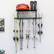 Lone Peak Ski + Shelf | Adjustable Wall Storage System | Holds 5 Pairs of Skis, Wall Mounted, StoreYourBoard, , , at Festive Water Paddlesports