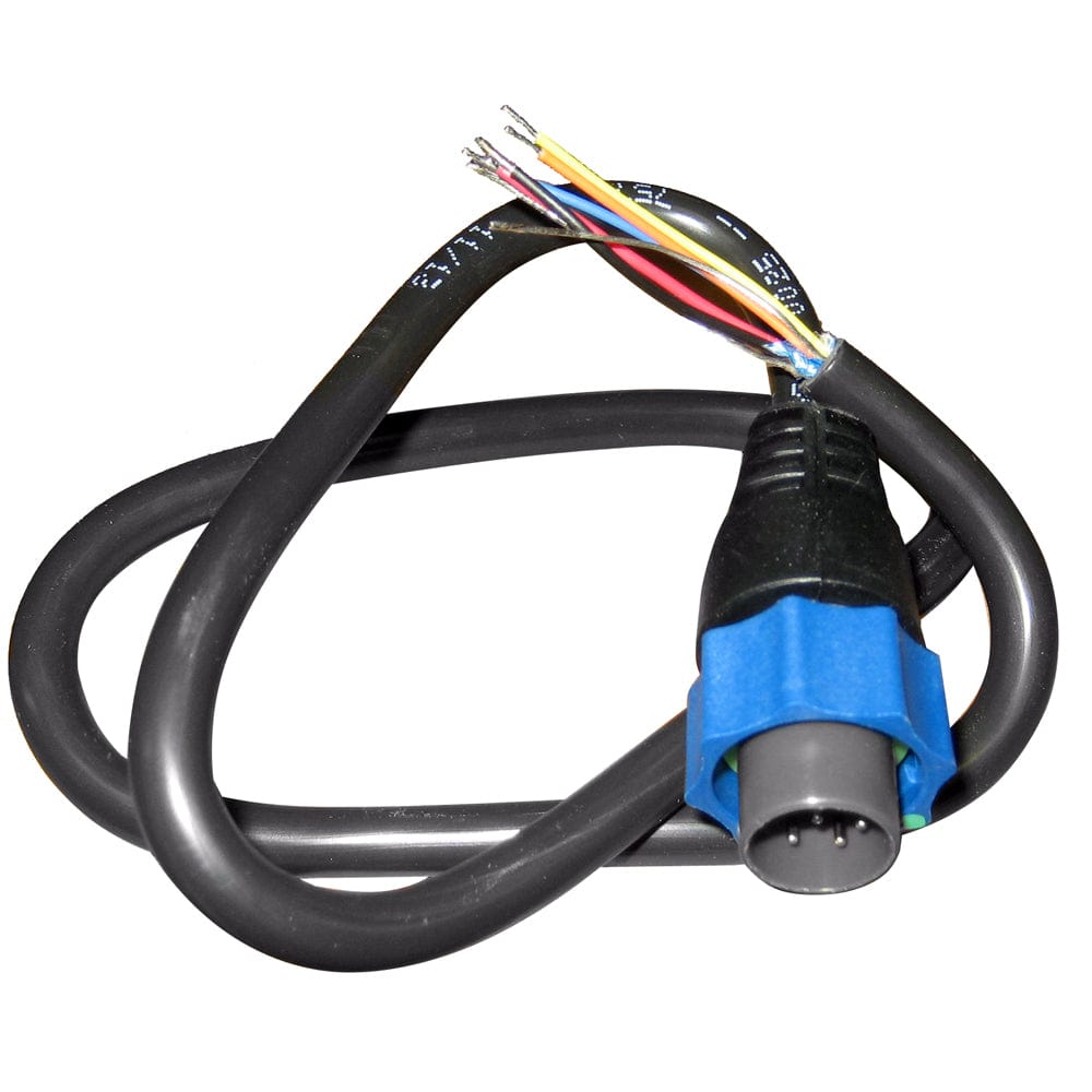 Lowrance Adapter Cable 7 - Pin Blue to Bare Wires [000 - 10046 - 001], Transducer Accessories, Lowrance, , , at Festive Water Paddlesports