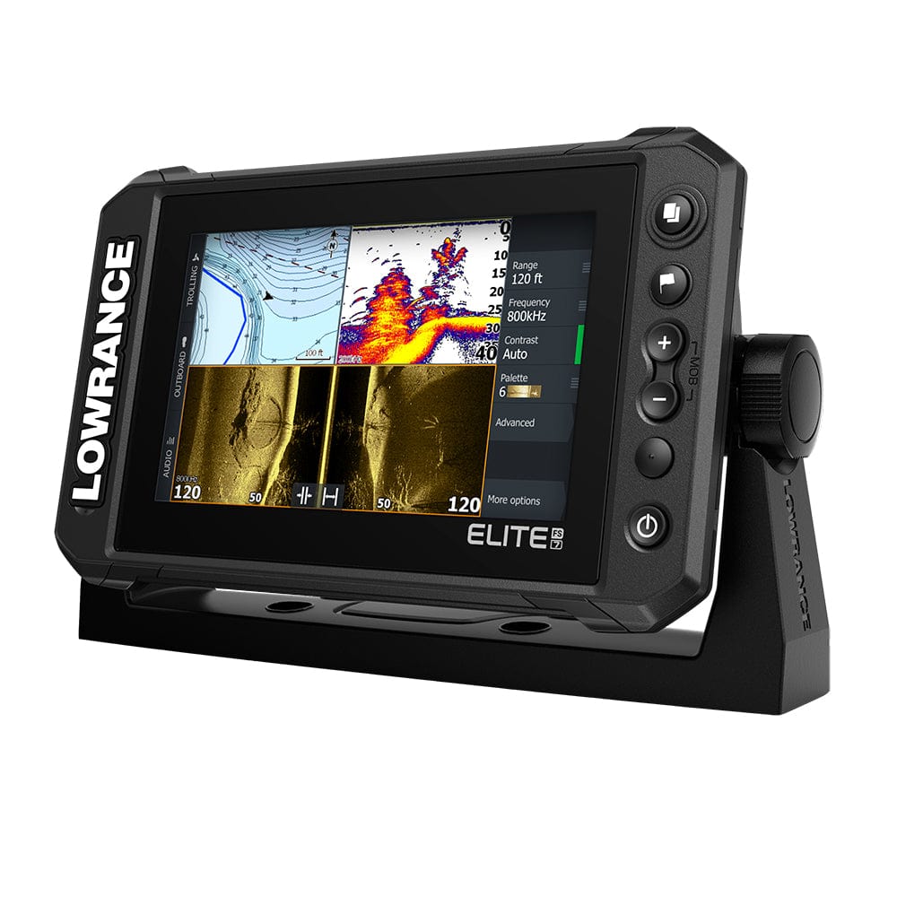 Lowrance Elite FS 7 Chartplotter/Fishfinder w/Active Imaging 3 - in - 1 Transom Mount Transducer [000 - 15688 - 001], GPS - Fishfinder Combos, Lowrance, , , at Festive Water Paddlesports