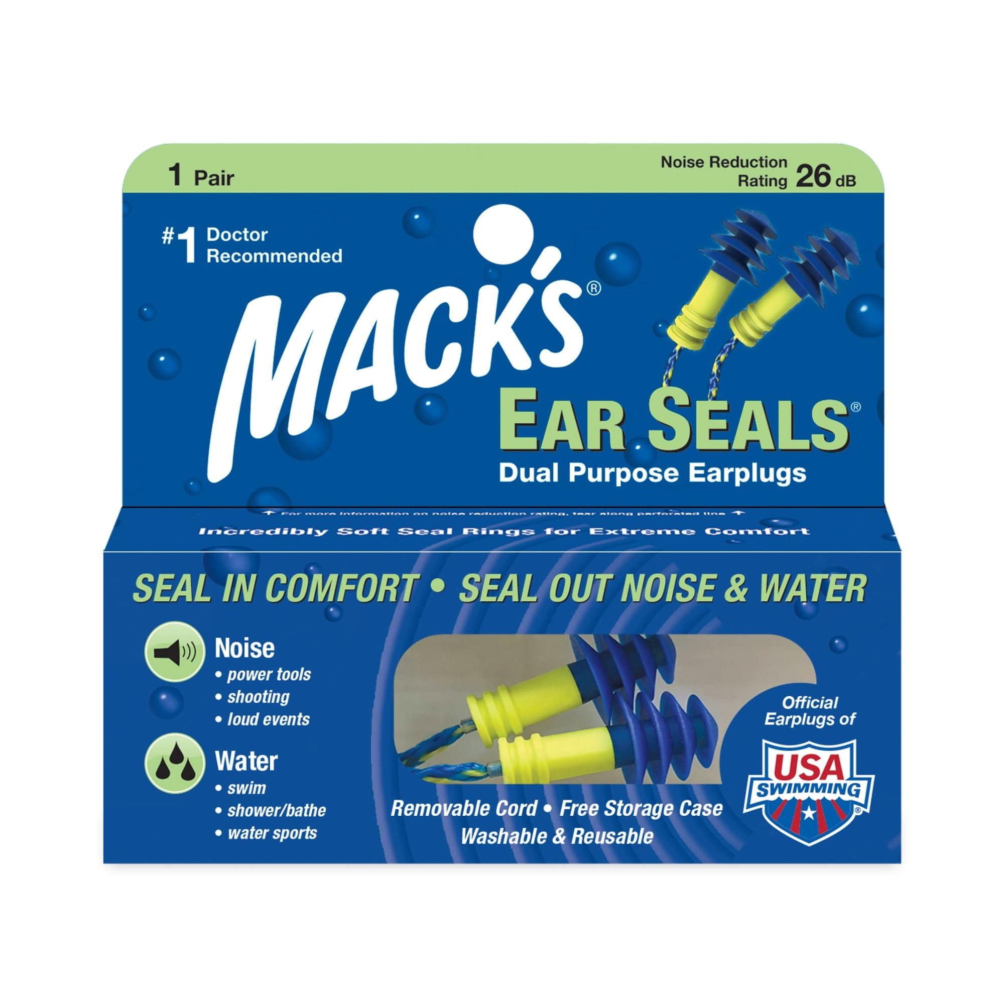 Mack's Ear Seals Ear Plugs, Ear Plugs, NRS, , , at Festive Water Paddlesports