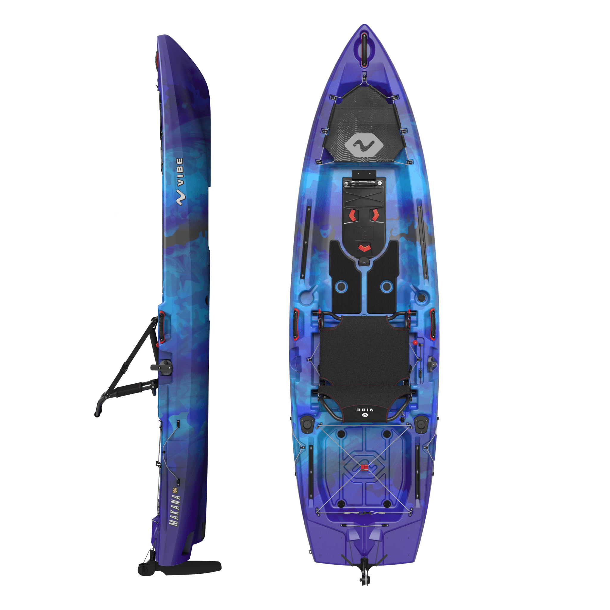 Makana 100, Fishing Kayak, Vibe Kayaks, Galaxy No drive at Festive Water Paddlesports
