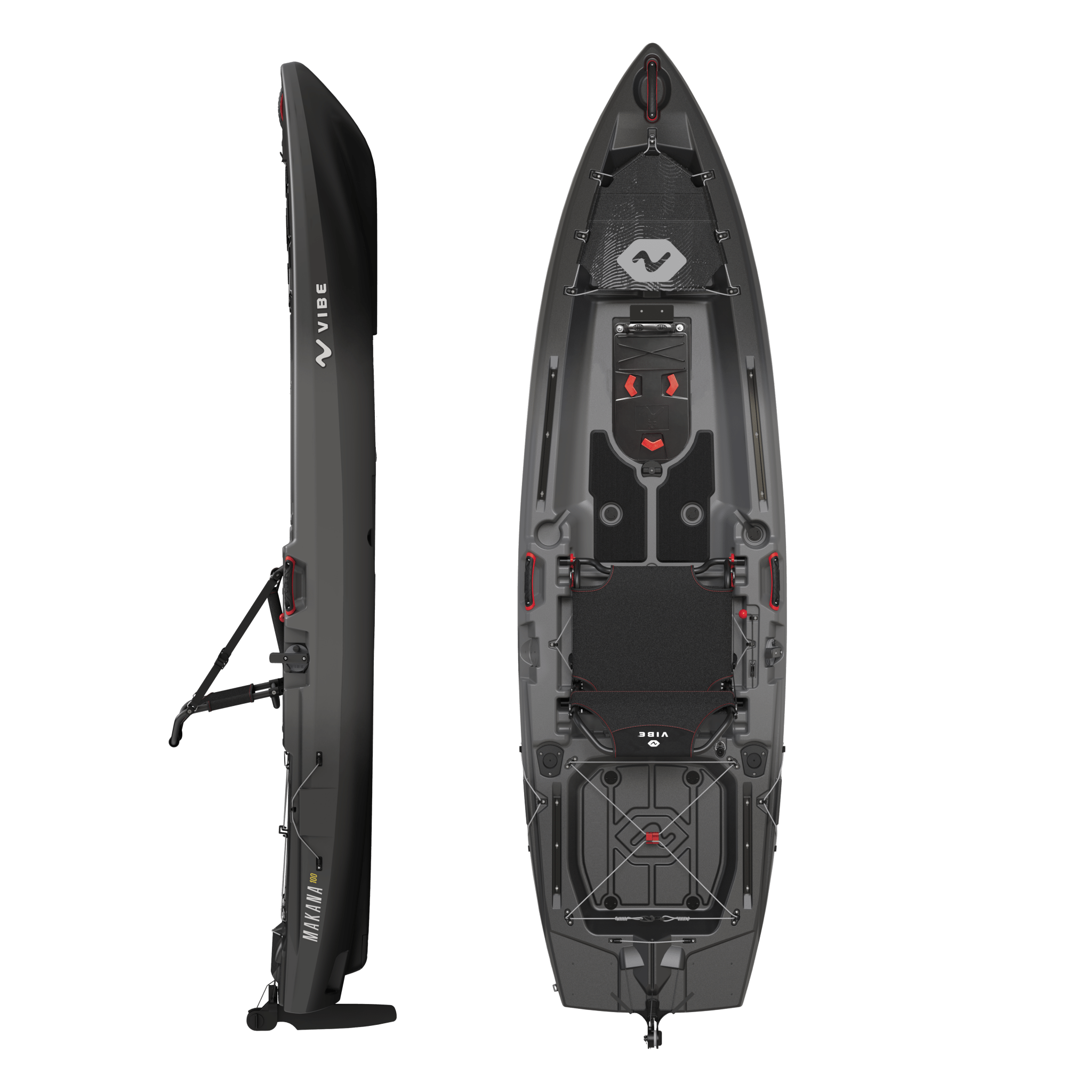 Makana 100, Fishing Kayak, Vibe Kayaks, Raven No drive at Festive Water Paddlesports