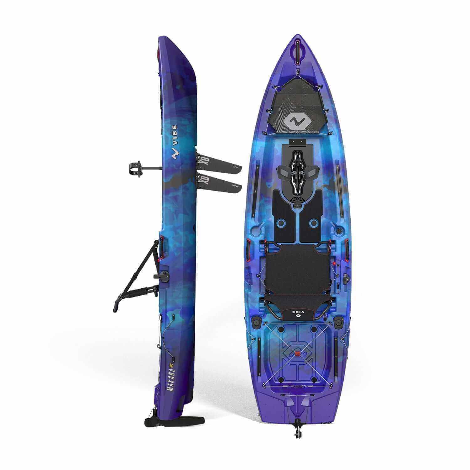 Makana 100, Fishing Kayak, Vibe Kayaks, Raven X - Drive at Festive Water Paddlesports
