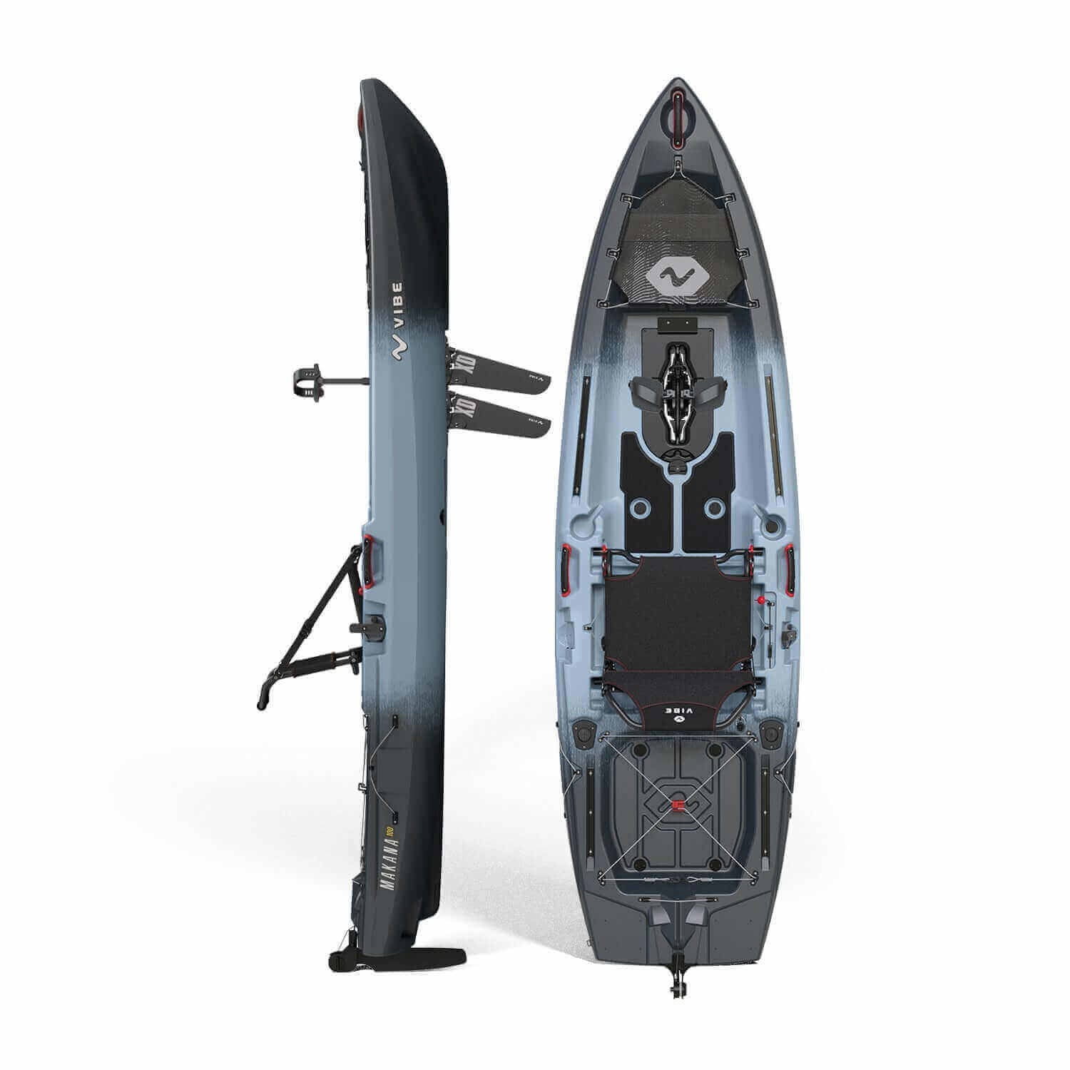 Makana 100, Fishing Kayak, Vibe Kayaks, Raven X - Drive at Festive Water Paddlesports