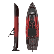 Makana 100, Fishing Kayak, Vibe Kayaks, Tsunami Red No drive at Festive Water Paddlesports