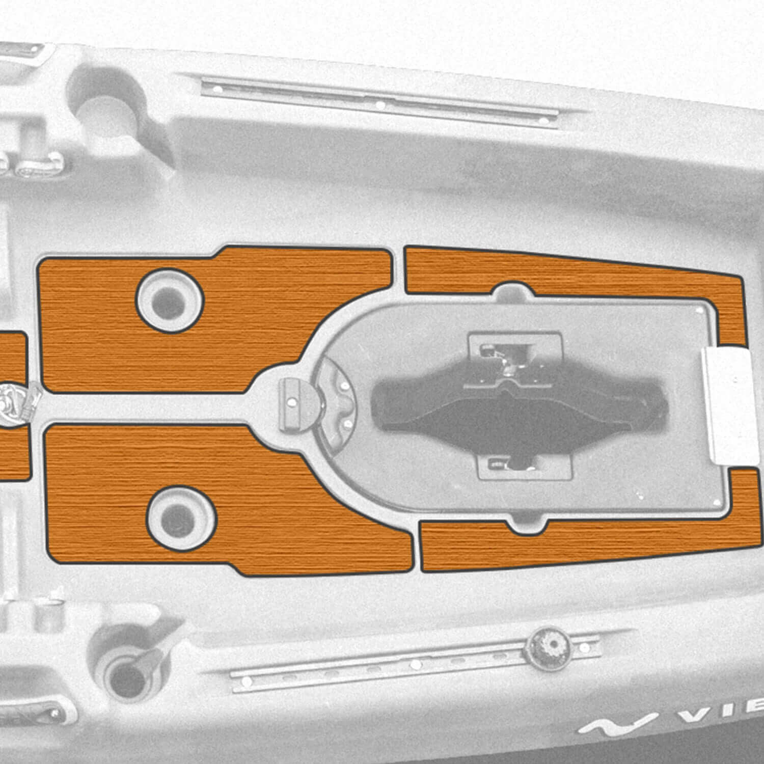 Makana 100 Premium Deck Padding, Accessories, Vibe Kayaks, Teak at Festive Water Paddlesports