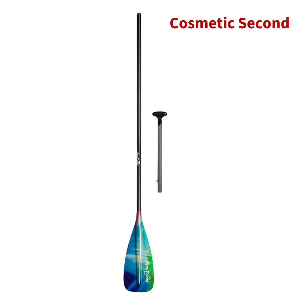 Malta Fiberglass 2-Piece Stand-Up Paddle (Cosmetic Second), Cosmetic Second, Aqua Bound, Northern Lights 64-74 in at Festive Water Paddlesports