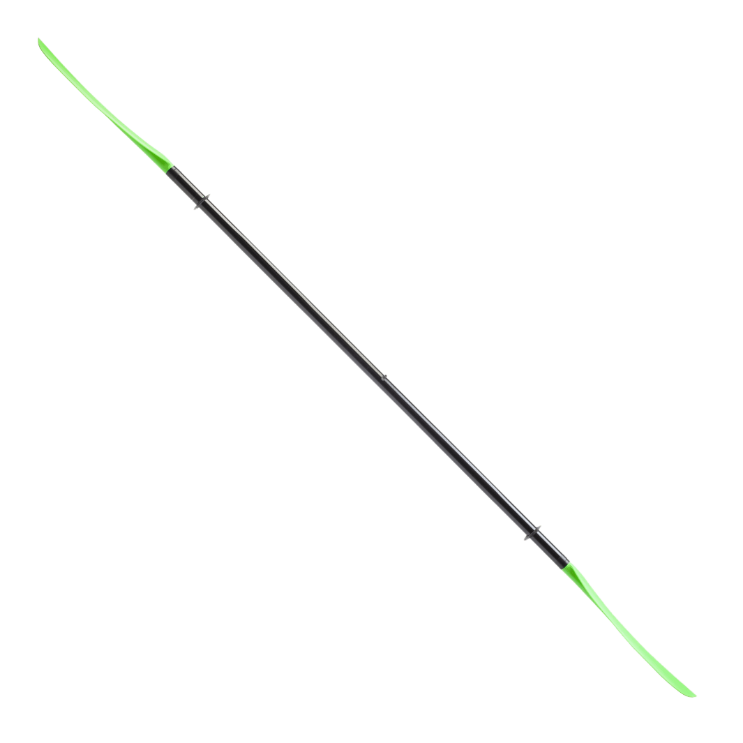 Manta Ray Fiberglass 2-Piece Snap-Button Kayak Paddle, Kayak Paddle, Aqua Bound, 200 cm Electric Green at Festive Water Paddlesports