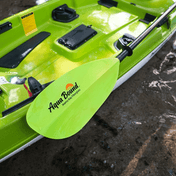 Manta Ray Fiberglass 2-Piece Snap-Button Kayak Paddle, Kayak Paddle, Aqua Bound, 200 cm Electric Green at Festive Water Paddlesports