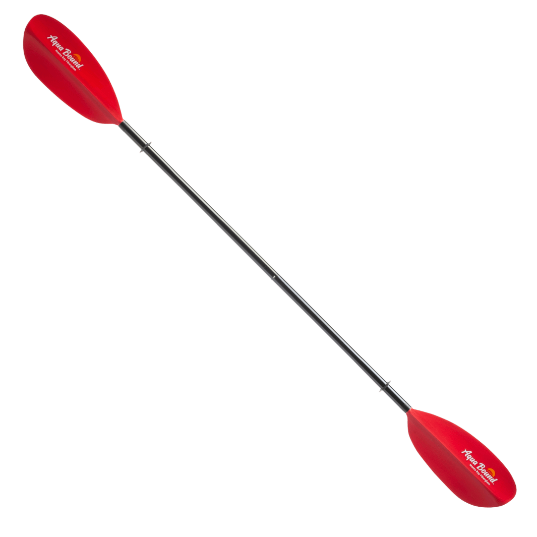 Manta Ray Fiberglass 2-Piece Snap-Button Kayak Paddle, Kayak Paddle, Aqua Bound, 200 cm Sunset Red at Festive Water Paddlesports