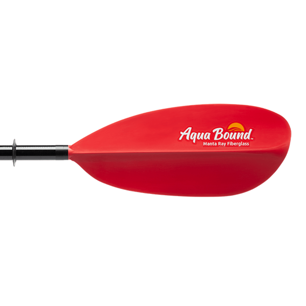 Manta Ray Fiberglass 2-Piece Snap-Button Kayak Paddle, Kayak Paddle, Aqua Bound, 200 cm Sunset Red at Festive Water Paddlesports