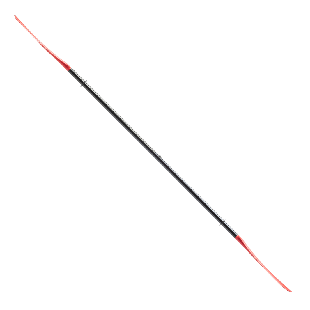 Manta Ray Fiberglass 2-Piece Snap-Button Kayak Paddle, Kayak Paddle, Aqua Bound, 200 cm Sunset Red at Festive Water Paddlesports