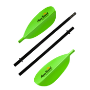 Manta Ray Fiberglass 4-Piece Snap-Button Kayak Paddle, Kayak Paddle, Aqua Bound, 200 cm Electric Green at Festive Water Paddlesports