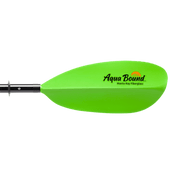 Manta Ray Fiberglass 4-Piece Snap-Button Kayak Paddle, Kayak Paddle, Aqua Bound, 200 cm Electric Green at Festive Water Paddlesports