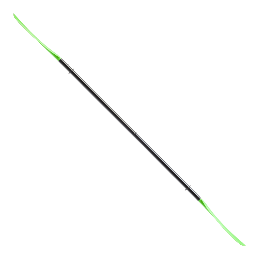 Manta Ray Fiberglass 4-Piece Snap-Button Kayak Paddle, Kayak Paddle, Aqua Bound, 200 cm Electric Green at Festive Water Paddlesports