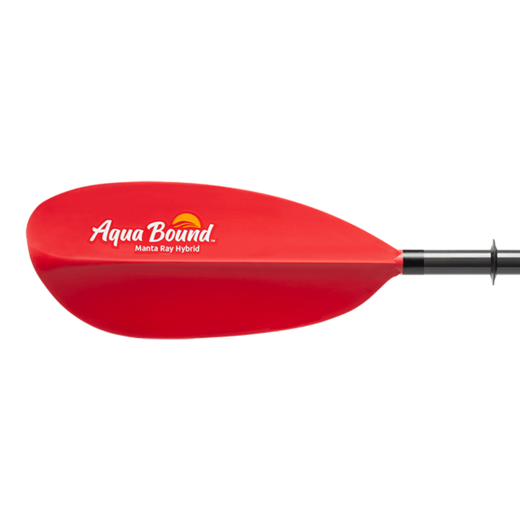 Manta Ray Hybrid 2-Piece Posi-Lok™ Kayak Paddle, Kayak Paddle, Aqua Bound, 200 cm Sunset Red at Festive Water Paddlesports