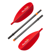 Manta Ray Hybrid 4-Piece Posi-Lok™ Kayak Paddle, Kayak Paddle, Aqua Bound, 200 cm Sunset Red at Festive Water Paddlesports