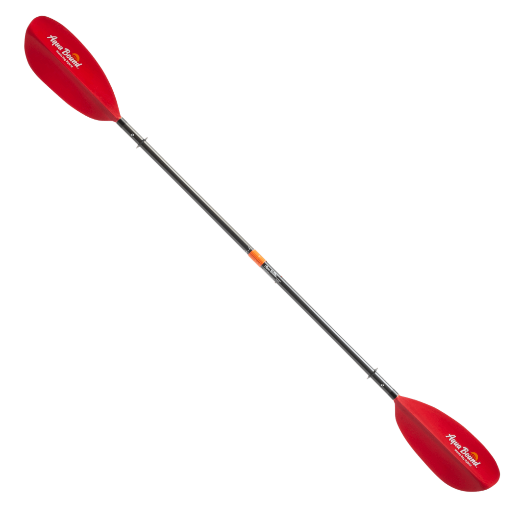Manta Ray Hybrid 4-Piece Posi-Lok™ Kayak Paddle, Kayak Paddle, Aqua Bound, 200 cm Sunset Red at Festive Water Paddlesports